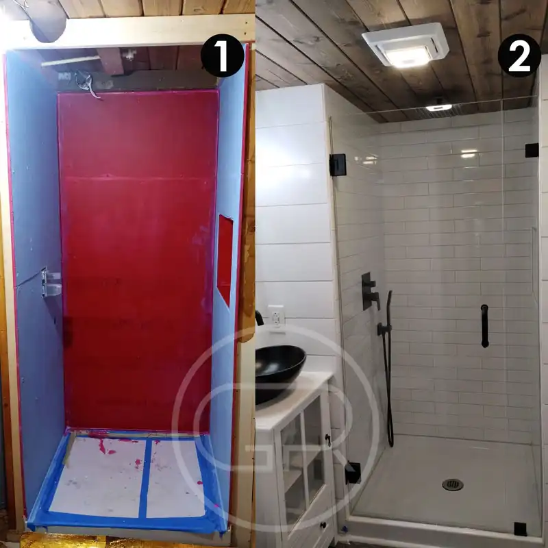 shower remodeling result by gr home renovation atlanta